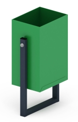 Урна прямоугольная (зеленая) - МФ 50.01.02-01, фото 1