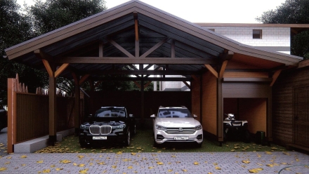 Навес для машин ФЕРНАН Базовая комплектация, фото 4