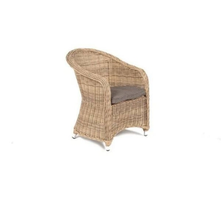 Зона 2 Бергамо обеденная группа угловая из искусственного ротанга, цвет соломенный, фото 29