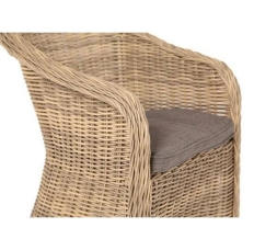 Зона 2 Бергамо обеденная группа угловая из искусственного ротанга, цвет соломенный, фото 20