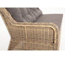 Зона 2 Бергамо обеденная группа угловая из искусственного ротанга, цвет соломенный, фото 18