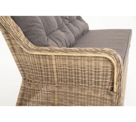 Зона 2 Бергамо обеденная группа угловая из искусственного ротанга, цвет соломенный, фото 18