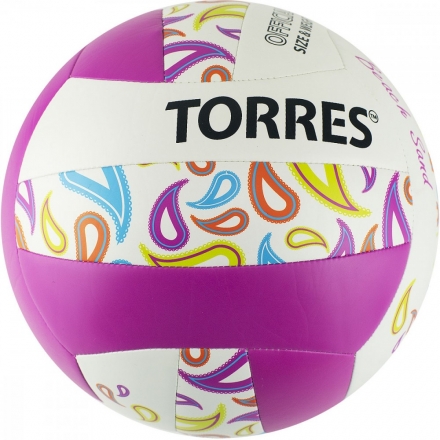Мяч волейбольный TORRES BEACH SAND PINK, р.5 V32085B, фото 1