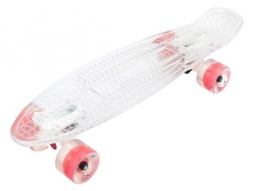 Скейтборд прозрачный Playshion 22″ FS-PS002 со светящимися колесами, фото 13