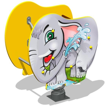 Качалка на пружине Слоник У1 КЧ076 для детской площадки, фото 1