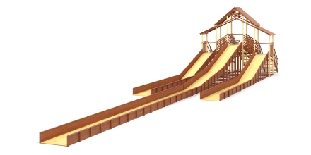 Зимняя горка Савушка Зима 11/1 (Махагон), фото 2