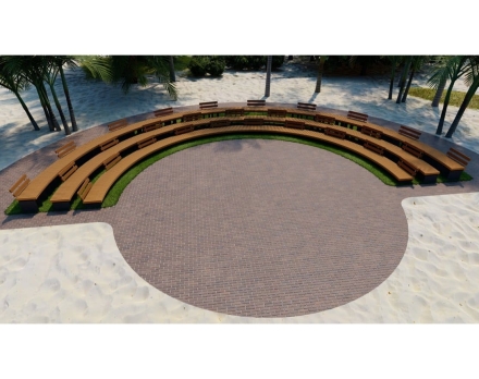 Амфитеатр Радиус 6-8 м, со спинками, фото 4