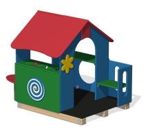 Домик-беседка Дворик 2 ПС-19.2 для детской площадки