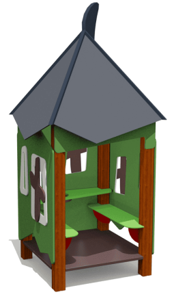 Игровой домик ВСТ 1104 для детской площадки, фото 2