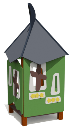 Игровой домик ВСТ 1104 для детской площадки, фото 1