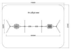 Качели 04070 с подвесами металлические комбинированные, фото 2 Качели 04070 с подвесами металлические комбинированные, фото 2