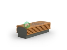 Скамейка «Рубин» угловой элемент