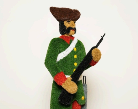 Топиари Композиция гусары, Ярополк и Светозар - газон Eco, h=180 см, фото 4