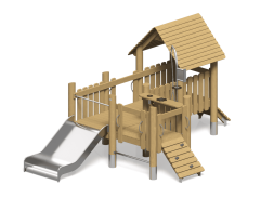 Игровой комплекс Эко ИК-140 для детской площадки, фото 3 Игровой комплекс Эко ИК-140 для детской площадки, фото 3