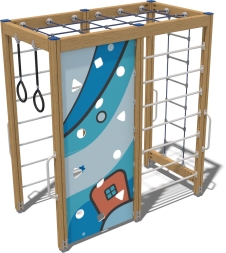 Детский спортивный комплекс Аквамарин Fairytale СРО101.00.1.2 для улицы, фото 1