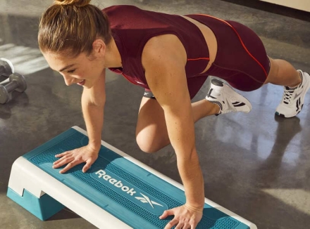 Степ-платформа Reebok step (синий/белый), Арт. RAP-11150TL, фото 7