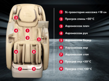 Массажное кресло Fujimo TON PRO LIGHT F888 Шоколад Массажное кресло Fujimo TON PRO LIGHT F888 Шоколад