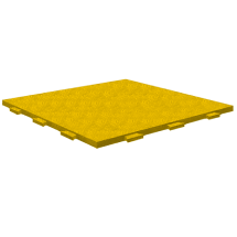 Резиновая плитка 1000x1000x30 мм со скрытым крепежным замком (гладкая)