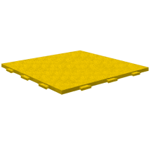 Резиновая плитка 1000x1000x30 мм со скрытым крепежным замком (гладкая)