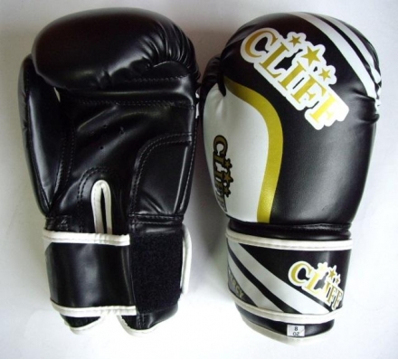 Перчатки бокс CS-550 3 STAR (DX)  8 oz черные, фото 1