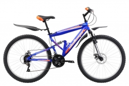 Велосипед Challenger Desperado FS 26 D сине-оранжевый 18''