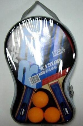 Набор для н/т RBV 0001H (2 ракетки + 3 шара) в чехле, фото 1