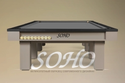 Бильярдный стол - Soho 12 Футов, Русская пирамида, Сланец 45 мм, фото 14 Бильярдный стол - Soho 12 Футов, Русская пирамида, Сланец 45 мм, фото 14