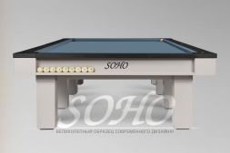 Бильярдный стол - Soho 12 Футов, Русская пирамида, Сланец 45 мм, фото 4 Бильярдный стол - Soho 12 Футов, Русская пирамида, Сланец 45 мм, фото 4