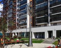 Скульптура из нержавеющей стали Океан Стандартный размер, трубчатое основание из нержавеющей стали