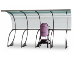 Парковка для колясок и велосипедов с навесом Шасси, фото 2