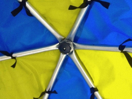 Батут OPTIFIT Like Blue 6ft 1,83 м с сине-желтой крышей, фото 4