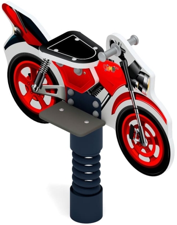 Мотоцикл (красный) - Качалка на пружине - ИО 22.03.01-02, фото 1