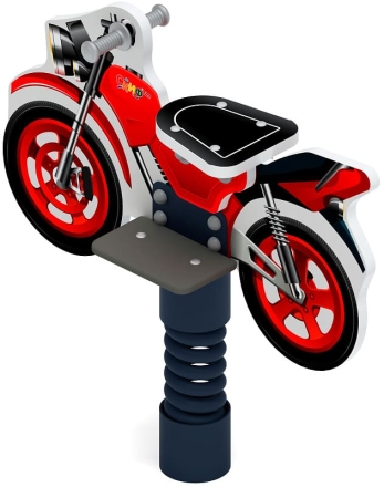 Мотоцикл (красный) - Качалка на пружине - ИО 22.03.01-02, фото 3