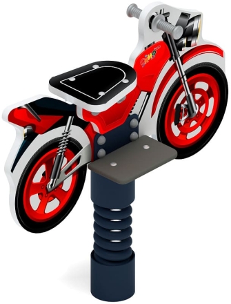Мотоцикл (красный) - Качалка на пружине - ИО 22.03.01-02, фото 2