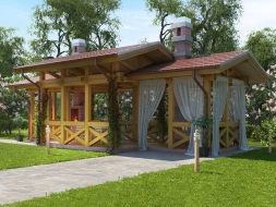 Прямоугольная беседка ЛОНГ, фото 1
