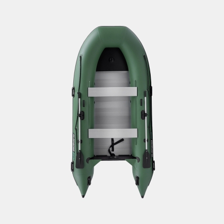 Gladiator B 370 AL LIGHT Зеленый моторная лодка ПВХ Алюминиевый пайол, фото 3
