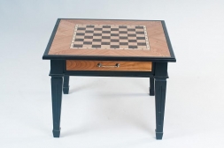 Шахматный стол &quot;Классический&quot; (натуральное дерево - ясень, шпон черешня) 65х65х51 см, фото 1