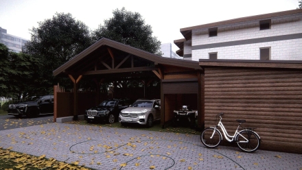 Навес для машин ФЕРНАН Премиум комплектация, фото 1