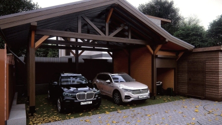 Навес для машин ФЕРНАН Премиум комплектация, фото 5