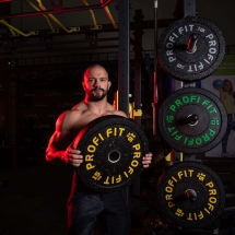 Диск для штанги HI-TEMP с цветными вкраплениями, PROFI-FIT D-51,  5 кг