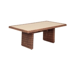 Зона 1 Бергамо обеденная группа угловая из искусственного ротанга, цвет коричневый, фото 20