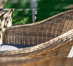 Зона 1 Бергамо обеденная группа угловая из искусственного ротанга, цвет коричневый, фото 11