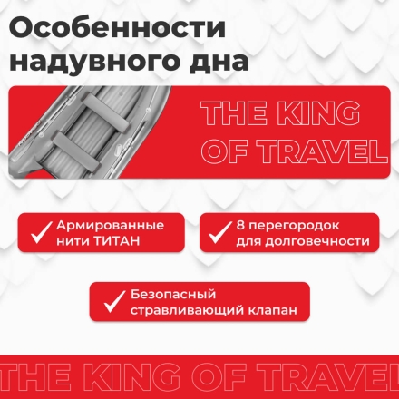 Моторная лодка ПВХ DRAGON (Драгон) 360 Sport НДНД, фото 4