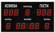 Универсальное спортивное табло №1М, ТС-100х13b