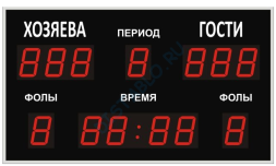 Универсальное спортивное табло №1М, ТС-100х13b