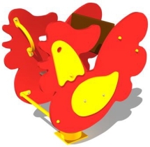 Качалка на пружине Петушок КЧ043 для детской площадки