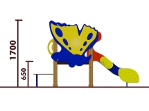 Горка Бабочка 08102.21 H=650 для детской площадки Горка Бабочка 08102.21 H=650 для детской площадки