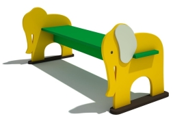 Детская скамейка Слон для игровой площадки