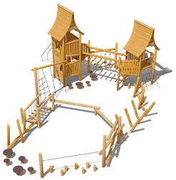 Игровой комплекс Эко VST 0027 для детской площадки, фото 1 Игровой комплекс Эко VST 0027 для детской площадки, фото 1