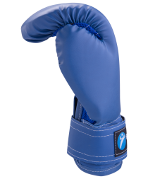 Перчатки боксерские Rusco 10oz, к/з, синие, фото 3